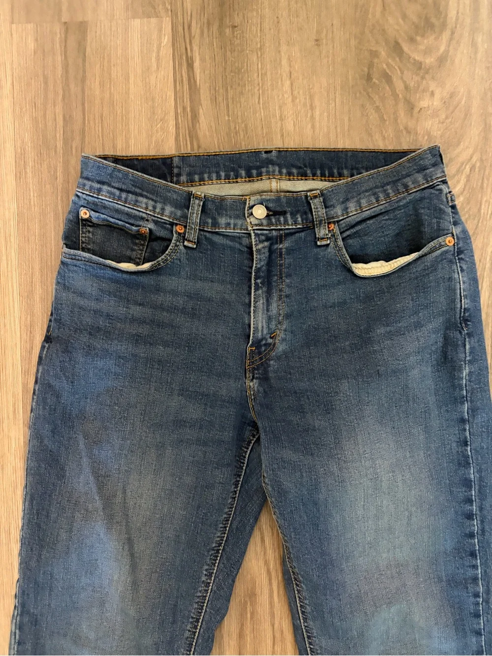 Levi's Straight Leg Blue Denim Jeans